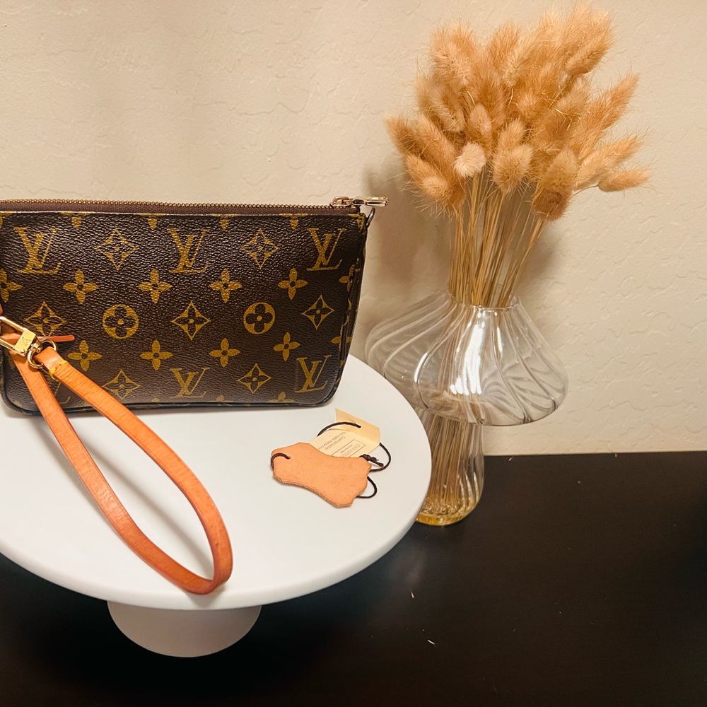 Louis Vuitton Brown Monogram Wristlet